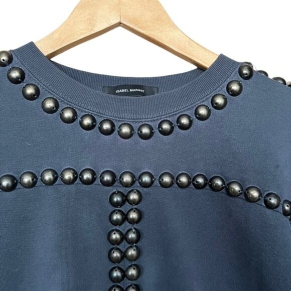 Isabel Marant Scotty Studded Sweatshirt Size 36 Small - Picture 6 of 8